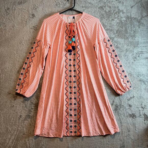 Cabana Life St. Barts Coverluxe‎ Tassel Tunic Dress Size Medium UPF 50 New - Picture 1 of 9